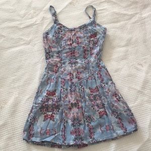 Floral skirt pants romper (size 0)